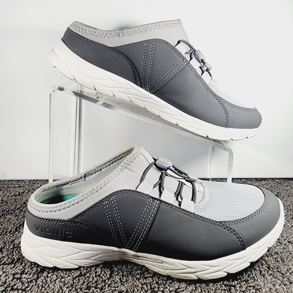Vionic Zuri Womens Shoes Athletic Slip On Gray Comfort #1499-110
